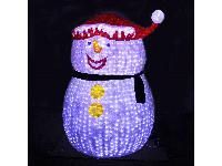 Объемная светодиодная фигура Рождественский снеговик, 180х120 см, 90 Вт, 2000 диодов